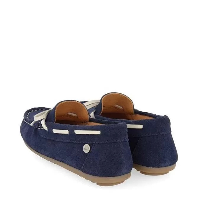 Niños | Zapatillas<Gioseppo Mocasin Piel Estilo Nautico Azul Marino Para Nino Y Nina Asbury