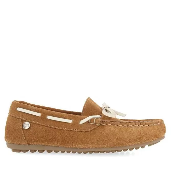 Niños | Zapatillas<Gioseppo Mocasin Piel Estilo Nautico Color Arena Para Nino Y Nina Asbury