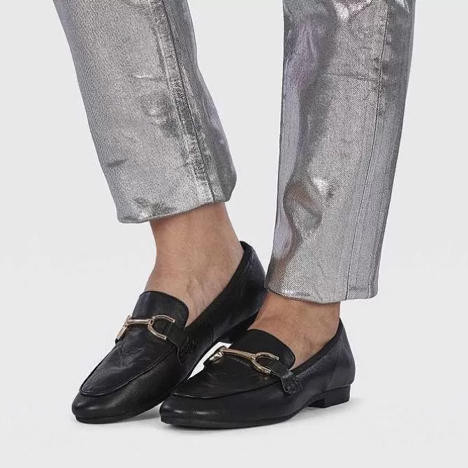 Bailarinas<Gioseppo Mocasines De Mujer Fraxern De Piel En Color Negro