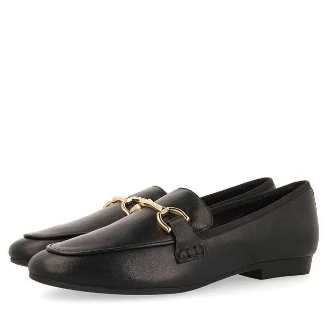 Bailarinas<Gioseppo Mocasines De Mujer Fraxern De Piel En Color Negro