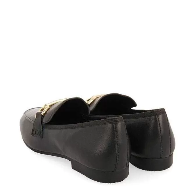 Bailarinas<Gioseppo Mocasines De Mujer Fraxern De Piel En Color Negro