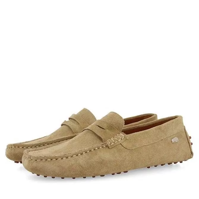 Mocasines<Gioseppo Mocasines De Piel Color Arena Para Hombre Tarpon