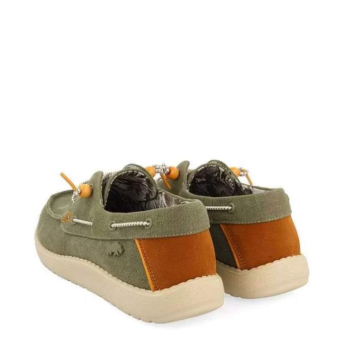 Mocasines<Gioseppo Mocasines Estilo Nautico Color Caqui Con Detalles De Colores Para Hombre Sult