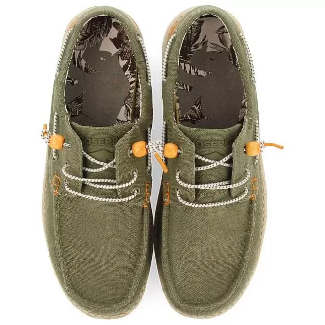 Mocasines<Gioseppo Mocasines Estilo Nautico Color Caqui Con Detalles De Colores Para Hombre Sult