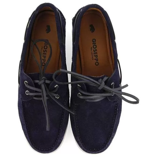 Mocasines<Gioseppo Mocasines Estilo Nautico De Piel Azul Marino Truno