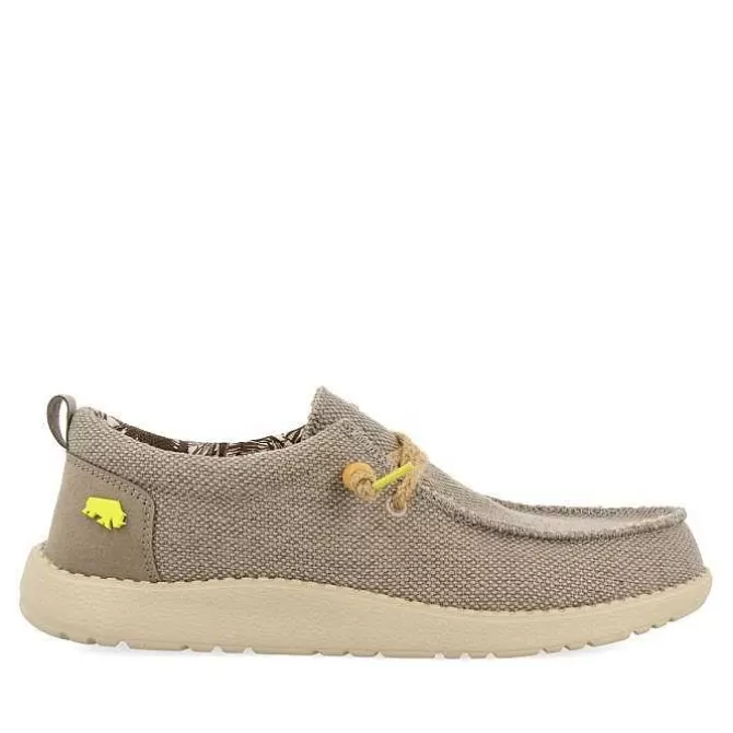Mocasines<Gioseppo Mocasines Estilo Wallabee De Lona Y Yute Color Beige Vernonia