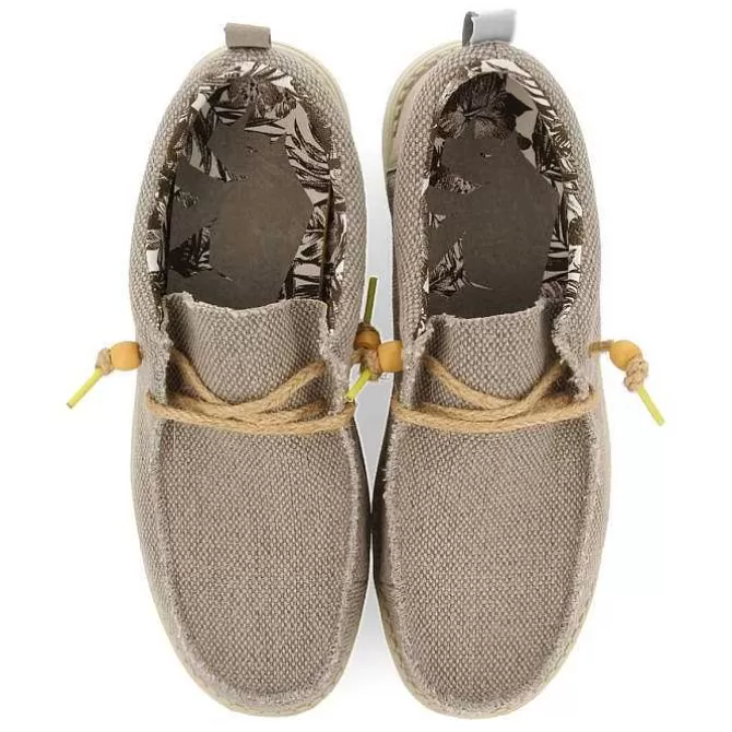 Mocasines<Gioseppo Mocasines Estilo Wallabee De Lona Y Yute Color Beige Vernonia