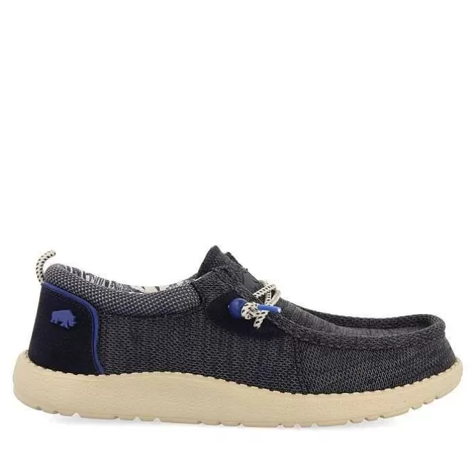 Mocasines<Gioseppo Mocasines Estilo Wallabees Azul Marino Con Accesos Denim Para Hombre Treilles
