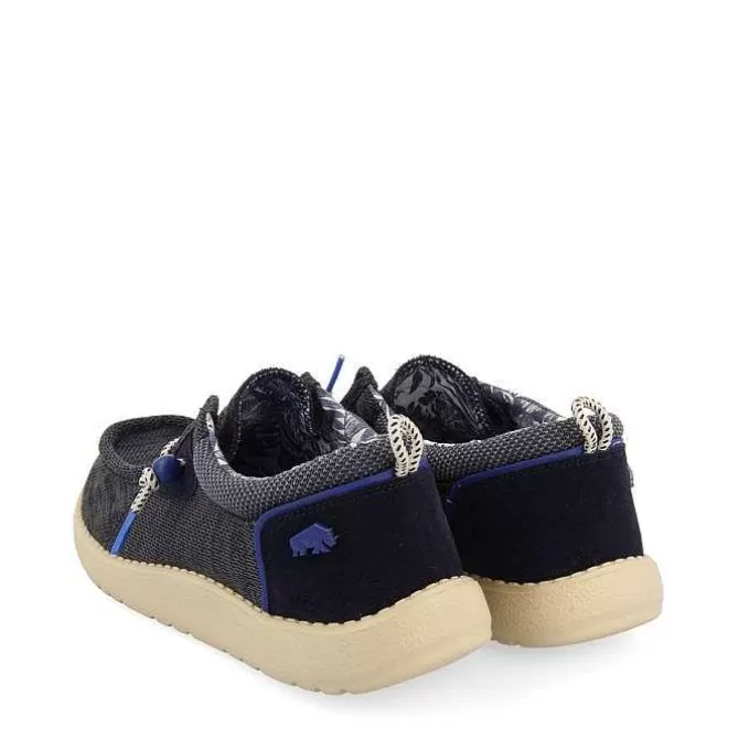 Mocasines<Gioseppo Mocasines Estilo Wallabees Azul Marino Con Accesos Denim Para Hombre Treilles