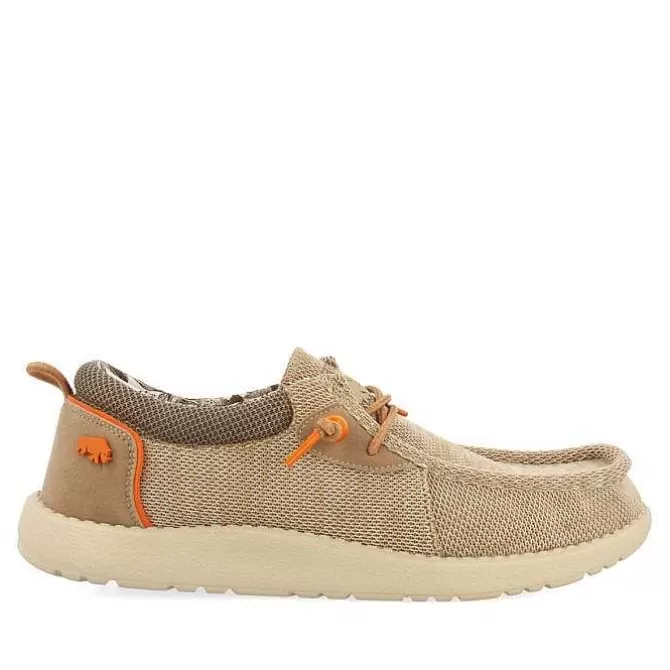 Mocasines<Gioseppo Mocasines Estilo Wallabees Beige Con Accesos En Naranja Para Hombre Treilles