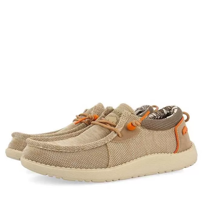 Mocasines<Gioseppo Mocasines Estilo Wallabees Beige Con Accesos En Naranja Para Hombre Treilles