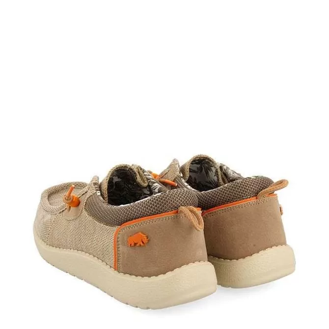 Mocasines<Gioseppo Mocasines Estilo Wallabees Beige Con Accesos En Naranja Para Hombre Treilles