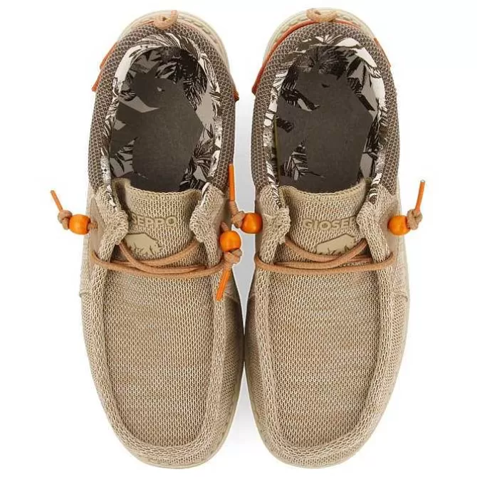 Mocasines<Gioseppo Mocasines Estilo Wallabees Beige Con Accesos En Naranja Para Hombre Treilles
