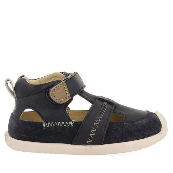 Bebe | Mi Primer Gioseppo<Gioseppo Sandalias Bebe Piel Azul Marino Estilo Cangrejeras Con Accesorios De Color Sllove