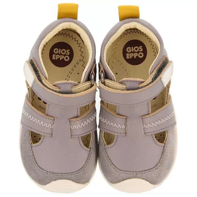 Bebe | Mi Primer Gioseppo<Gioseppo Sandalias Bebe Piel Gris Estilo Cangrejeras Con Decoraciones De Color Sllove