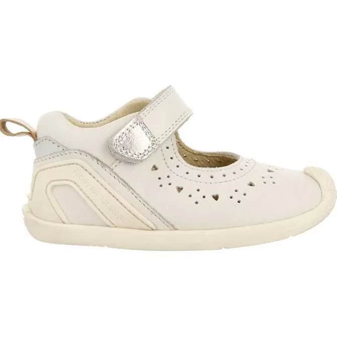 Bebe | Mi Primer Gioseppo<Gioseppo Sandalias Cangrejo De Piel Blanca Con Perforaciones Fantasia Para Bebe Paignton