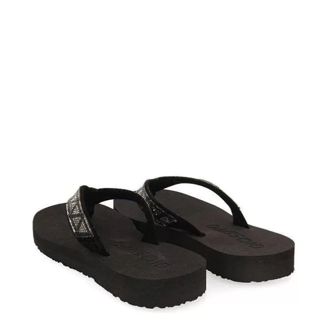 Chancletas<Gioseppo Sandalias Cize De Mujer En Color Gris Con Cristales Decorativos