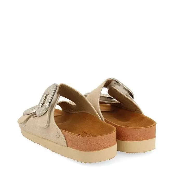Sandalias Planas<Gioseppo Sandalias Color Hielo Con Adornos De Joya Para Mujer Covert