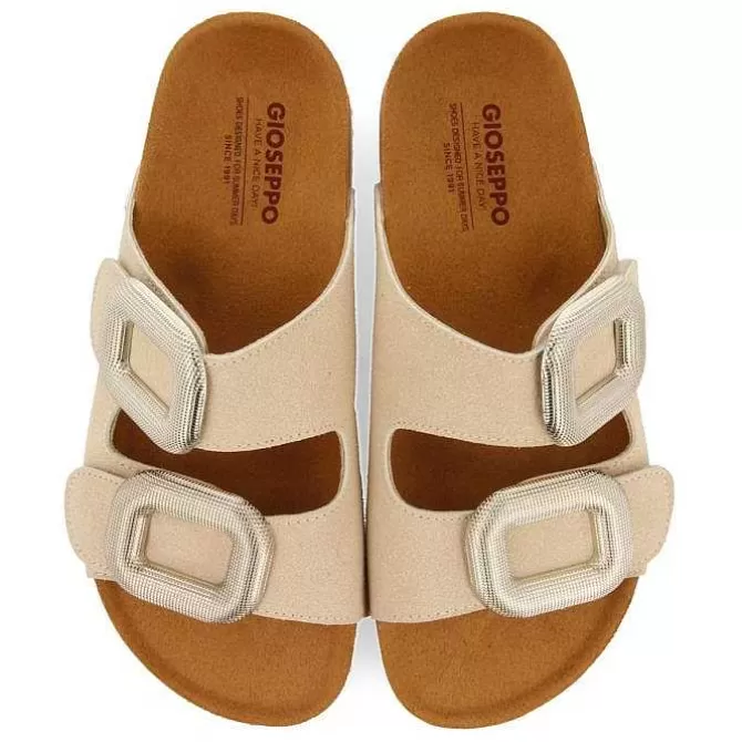 Sandalias Planas<Gioseppo Sandalias Color Hielo Con Adornos De Joya Para Mujer Covert