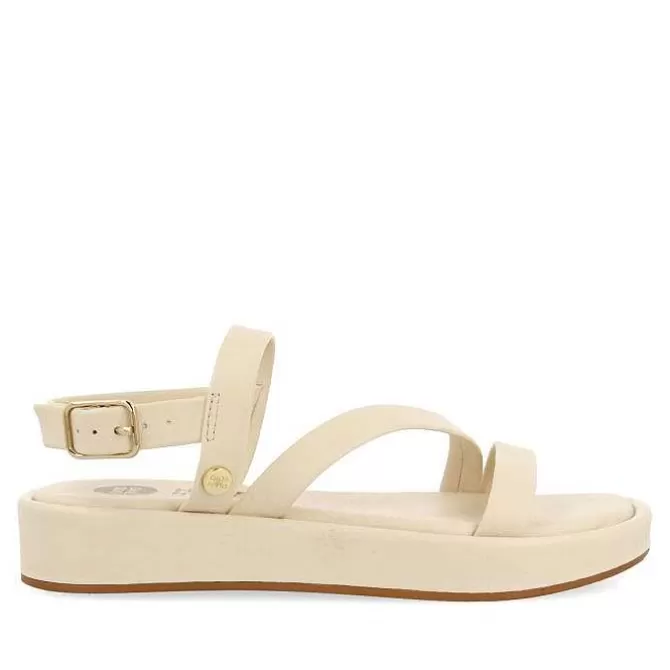 Niñas | Sandalias<Gioseppo Sandalias Color Off-White De Piel Con Tiras Y Suela Con Volumen Para Nina Y Nino Coulee
