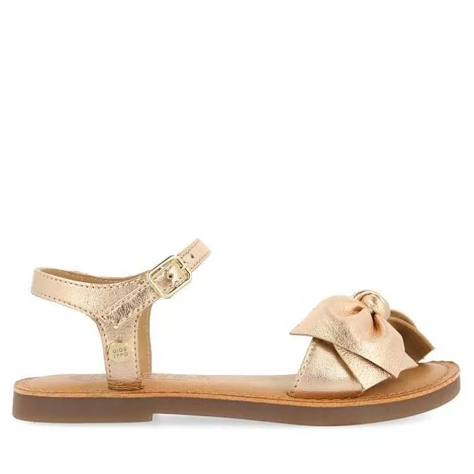 Niñas | Sandalias<Gioseppo Sandalias Color Oro Rosa De Piel Con Lazo Para Nina Y Nino Varzim
