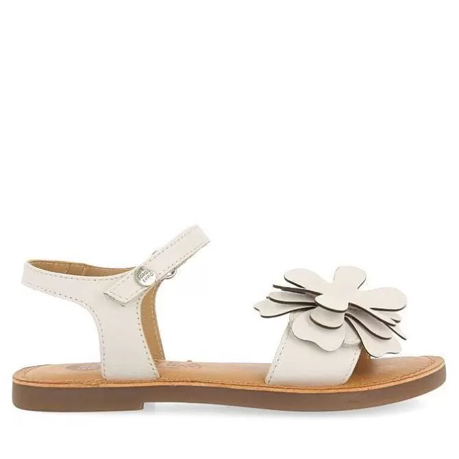Niñas | Sandalias<Gioseppo Sandalias De Piel Blanca Con Adornos De Flores Para Nina Y Nino Cres