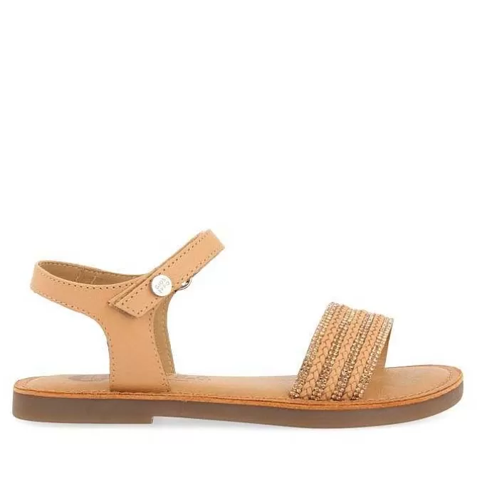 Niñas | Sandalias<Gioseppo Sandalias De Piel Blanca Con Adornos Y Cierre Ajustable Para Nina Y Nino Stubica