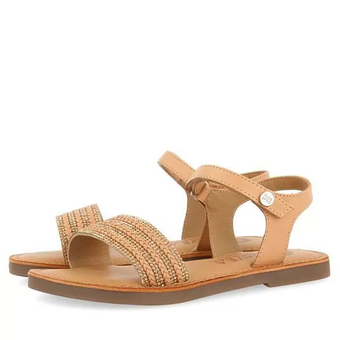 Niñas | Sandalias<Gioseppo Sandalias De Piel Blanca Con Adornos Y Cierre Ajustable Para Nina Y Nino Stubica