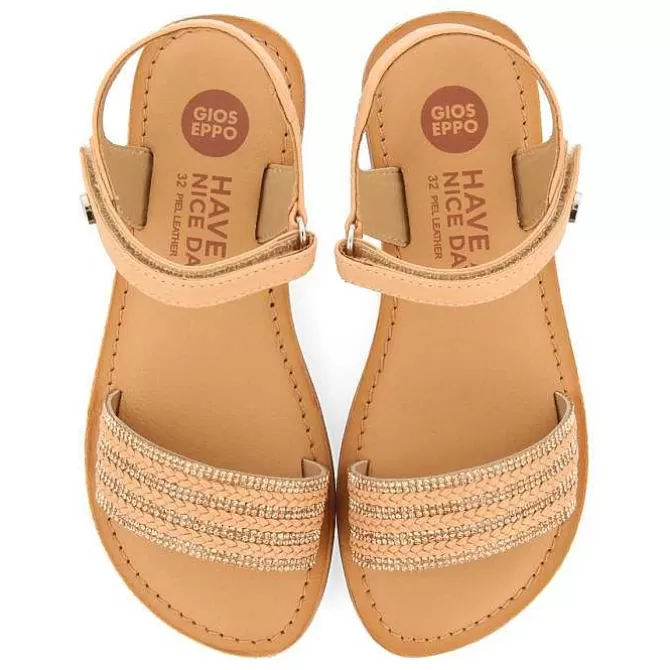 Niñas | Sandalias<Gioseppo Sandalias De Piel Blanca Con Adornos Y Cierre Ajustable Para Nina Y Nino Stubica
