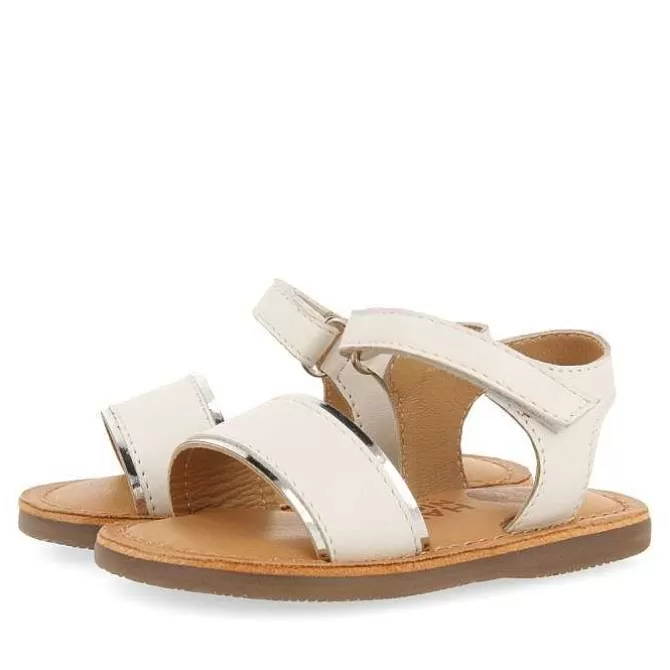 Bebe | Sandalias Bebe Nina<Gioseppo Sandalias De Piel Blanca Con Detalles Metalicos Para Bebe Aliko