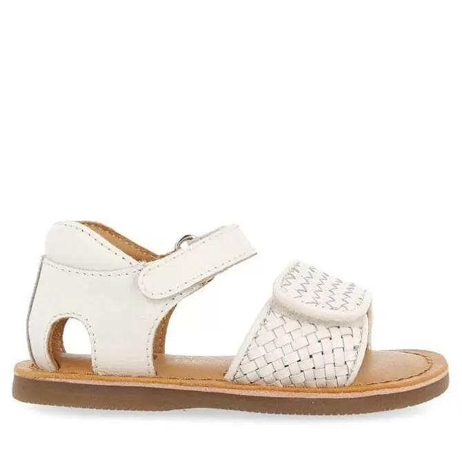 Bebe | Sandalias Bebe Nina<Gioseppo Sandalias De Piel Blanca Con Tira Trenzada Y Cierre Ajustable Para Bebe Athena