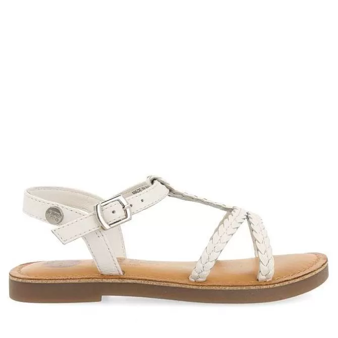 Niñas | Sandalias<Gioseppo Sandalias De Piel Blanca Con Trenzado Para Nina Y Nino Cinisi