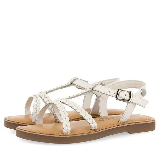 Niñas | Sandalias<Gioseppo Sandalias De Piel Blanca Con Trenzado Para Nina Y Nino Cinisi