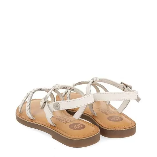Niñas | Sandalias<Gioseppo Sandalias De Piel Blanca Con Trenzado Para Nina Y Nino Cinisi
