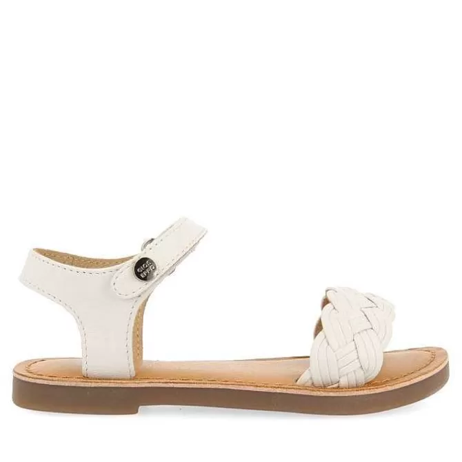 Niñas | Sandalias<Gioseppo Sandalias De Piel Blanca Con Trenzado Y Cierre Ajustable Para Nina Y Nino Manastir
