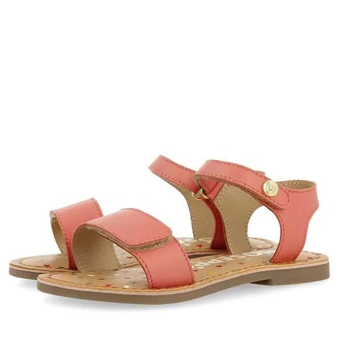 Niñas | Sandalias<Gioseppo Sandalias De Piel Color Coral Con Estampado Fantasia Para Nina Y Nino Gigean