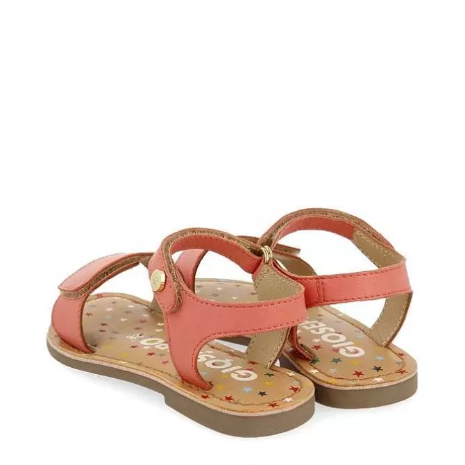 Niñas | Sandalias<Gioseppo Sandalias De Piel Color Coral Con Estampado Fantasia Para Nina Y Nino Gigean