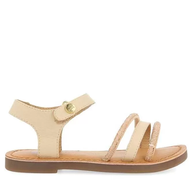 Niñas | Sandalias<Gioseppo Sandalias De Piel Con Adornos Blanco Rojo Para Nina Y Nino Santee