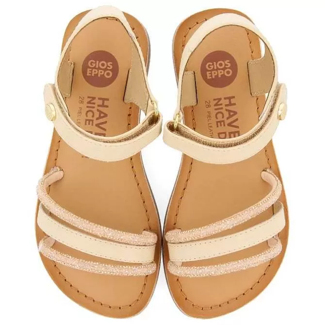 Niñas | Sandalias<Gioseppo Sandalias De Piel Con Adornos Blanco Rojo Para Nina Y Nino Santee