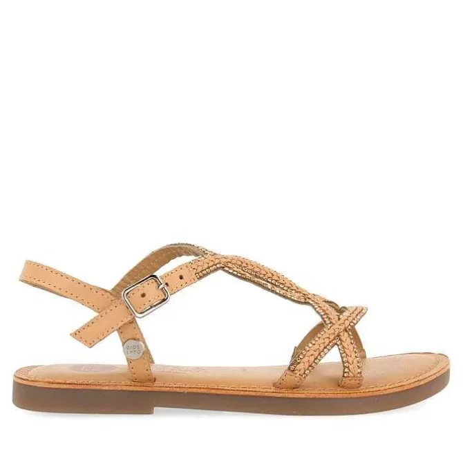 Niñas | Sandalias<Gioseppo Sandalias De Piel Con Adornos Color Nude Para Nina Y Nino Aucilla