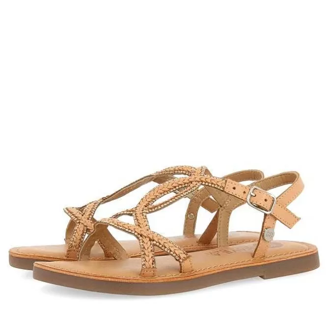 Niñas | Sandalias<Gioseppo Sandalias De Piel Con Adornos Color Nude Para Nina Y Nino Aucilla