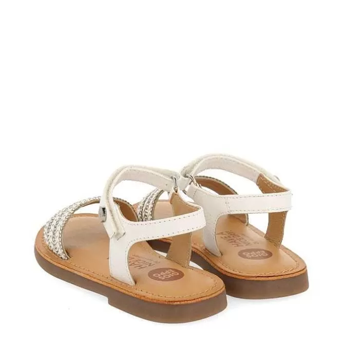Niñas | Sandalias<Gioseppo Sandalias De Piel Con Adornos Y Cierre Ajustable Color Nude Para Nina Y Nino Mireval
