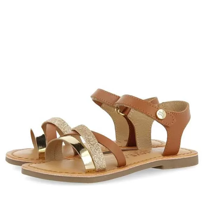 Niñas | Sandalias<Gioseppo Sandalias De Piel Con Brillantes Y Detalles Metalicos Para Nina Y Nino Lawtey