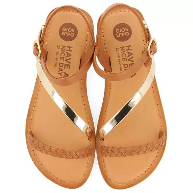 Niñas | Sandalias<Gioseppo Sandalias De Piel Con Detalles Trenzados Y Metalizados Para Nina Y Nino Helix