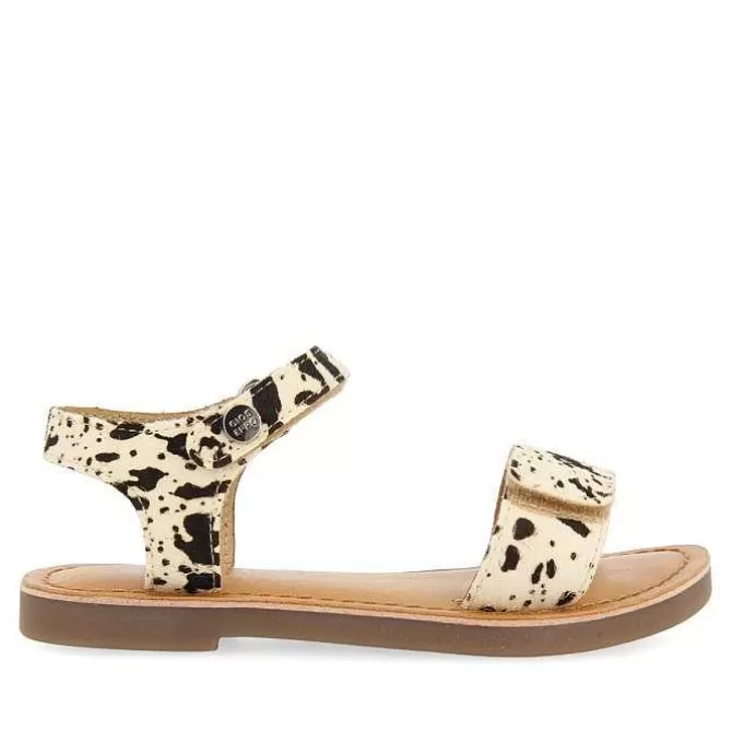 Niñas | Sandalias<Gioseppo Sandalias De Piel Con Estampado Animal Y Cierre Ajustable Para Nina Selite