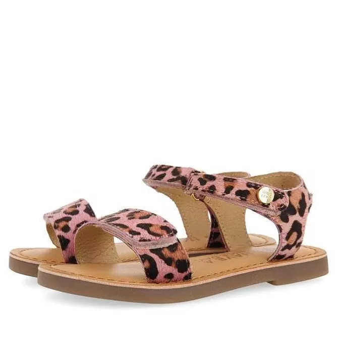 Niñas | Sandalias<Gioseppo Sandalias De Piel Con Estampado Animal Y Cierre Ajustable Para Nina Selite