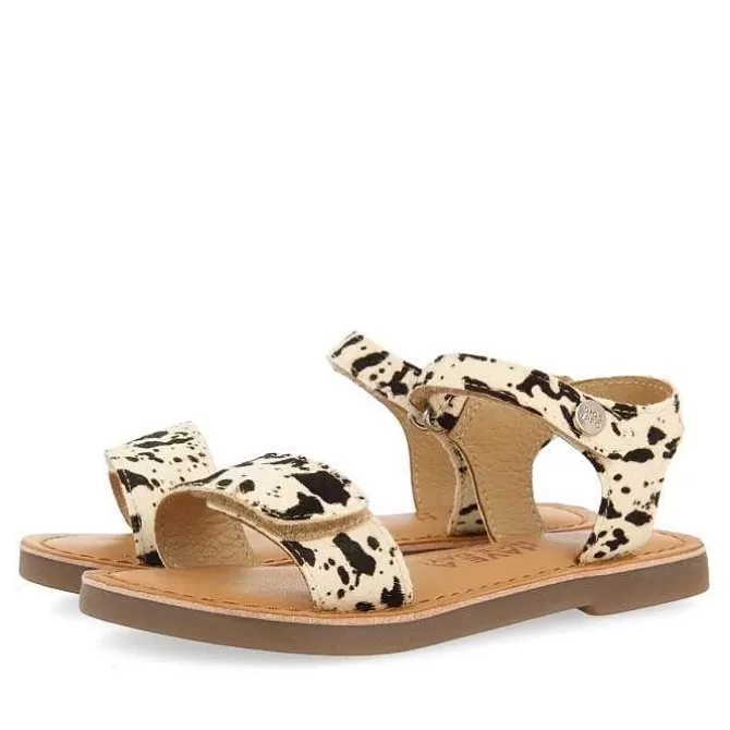 Niñas | Sandalias<Gioseppo Sandalias De Piel Con Estampado Animal Y Cierre Ajustable Para Nina Selite