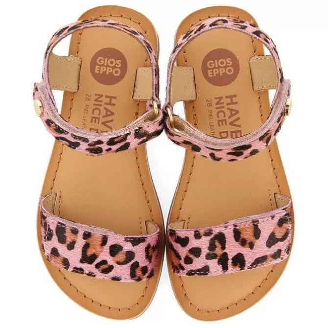 Niñas | Sandalias<Gioseppo Sandalias De Piel Con Estampado Animal Y Cierre Ajustable Para Nina Selite