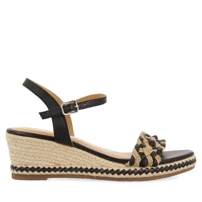 Sandalias Cuña<Gioseppo Sandalias De Piel Con Trenzado Bicolor Y Cuña De Yute Para Mujer Sunol
