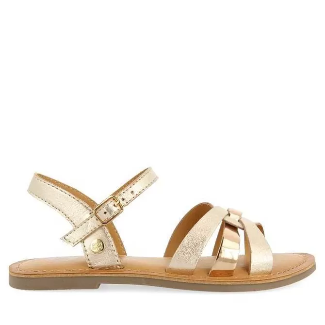 Niñas | Sandalias<Gioseppo Sandalias De Piel Dorada Con Detalle Metalizado Para Nina Y Nino Imbler